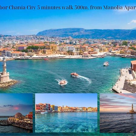 Center Manolia Dream 1 Bedroom Apartment 100M Away From The Beach Chania  Екстер'єр фото